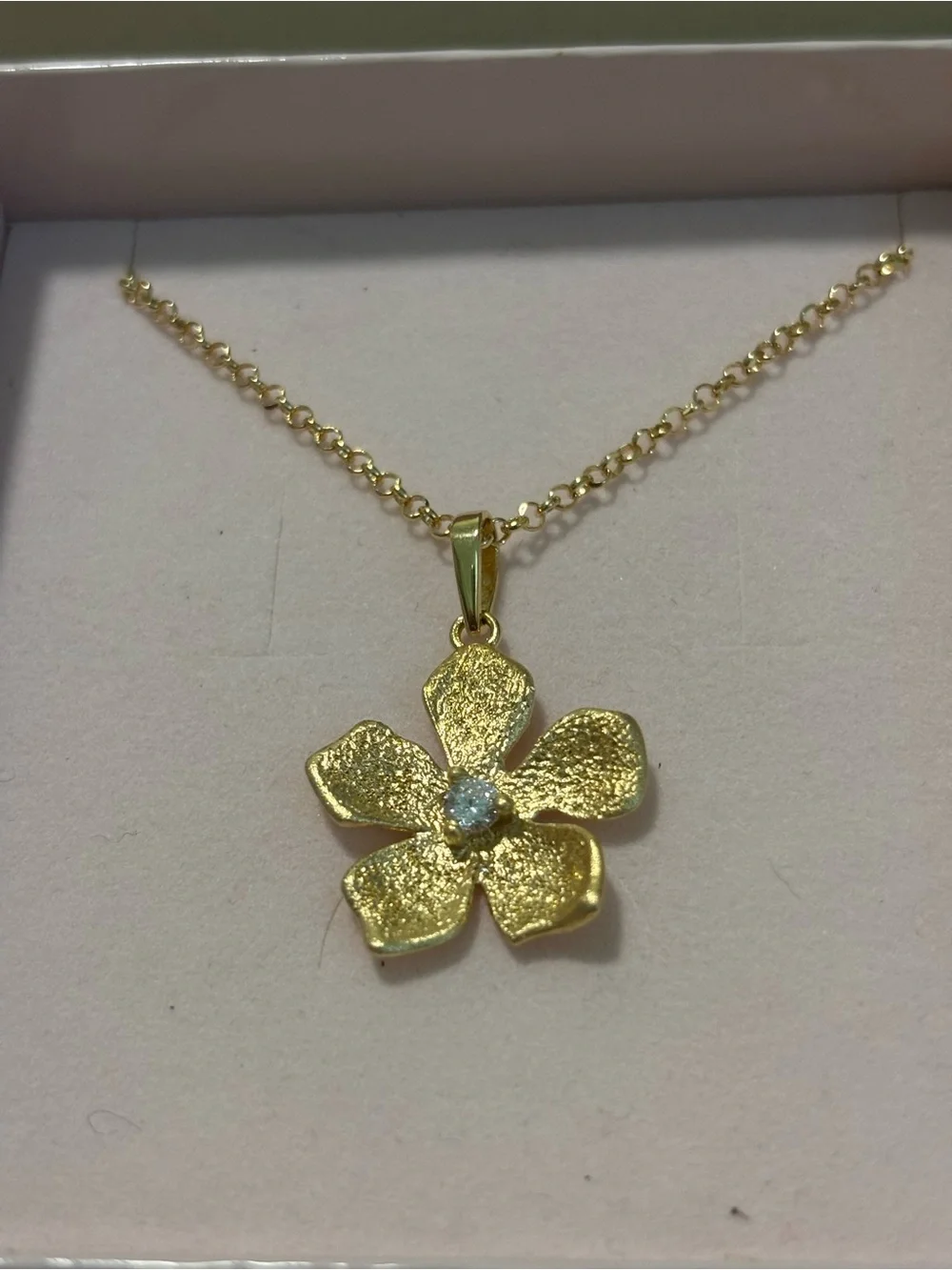 Holly + Evie Gold Plated Blossom Pendant Necklace